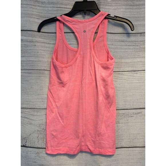 Lululemon Pink Swiftly Racerback Tank Top Size 4 - Picture 2 of 3